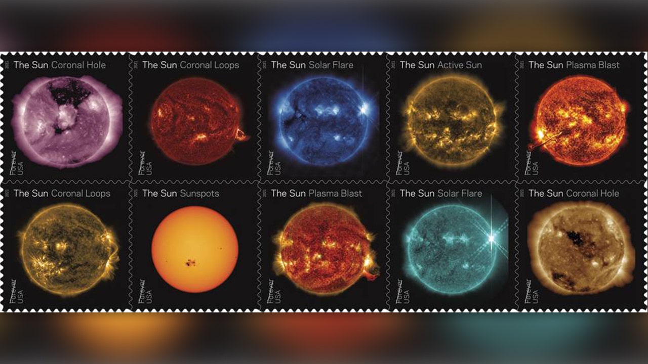 NASA, USPS team up to create stunning sun stamps - Fox News