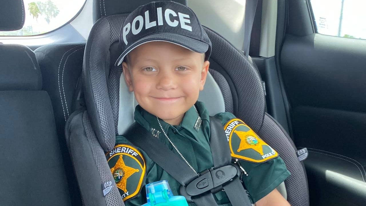 Florida boy with cancer becomes honorary sheriff's deputy for a day