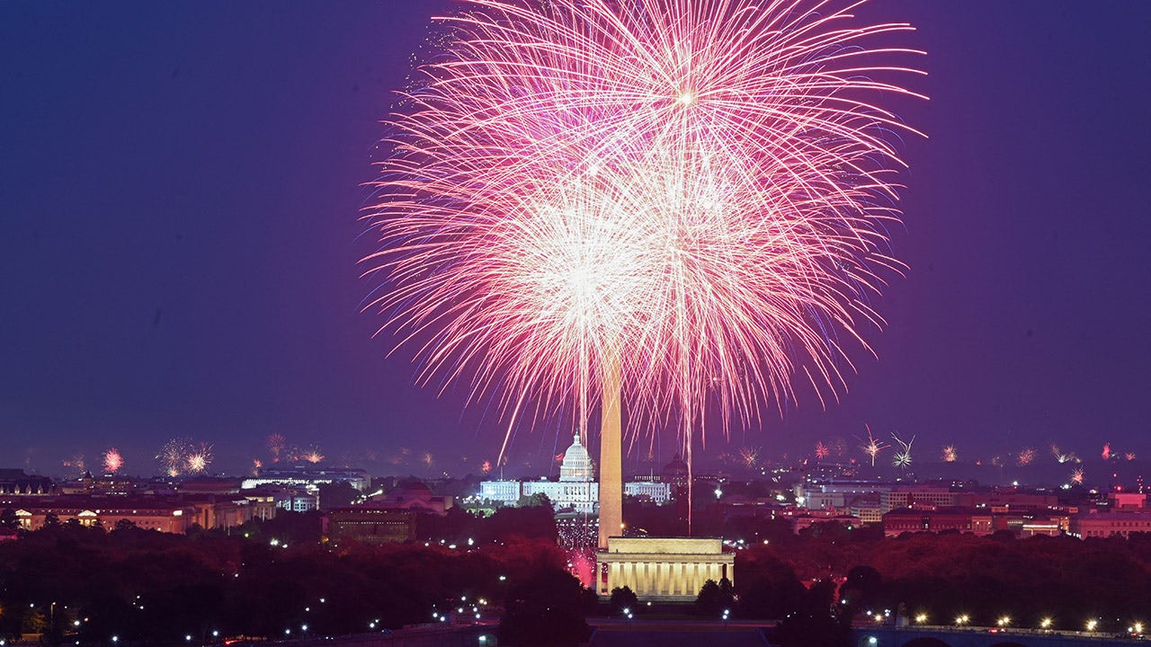 Fireworks on the Fourth of July