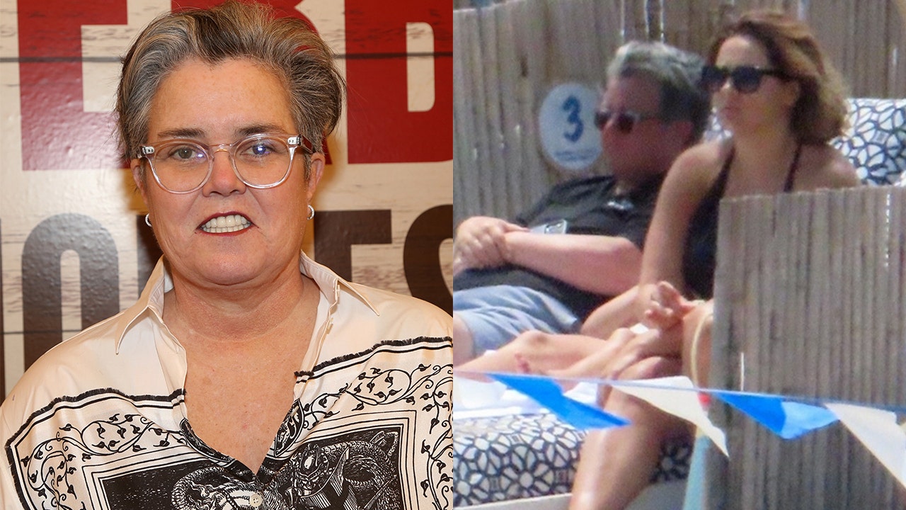 Rosie O’Donnell enjoys a beach day with mystery woman after split from fiancée Elizabeth Rooney