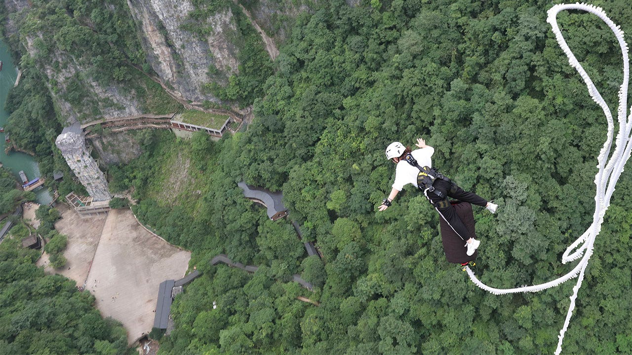 Woman plunges 164 feet to death in tragic bungee-jumping accident