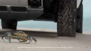The Hummer EV's CrabWalk mode allows it to drive diagonally.