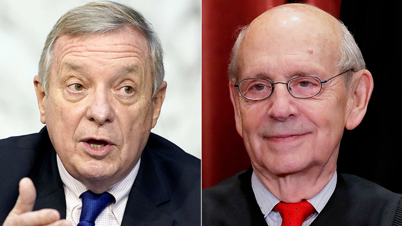 Durbin says he won't 'join that chorus' of Dems calling for Breyer to step down: 'I admire him greatly'
