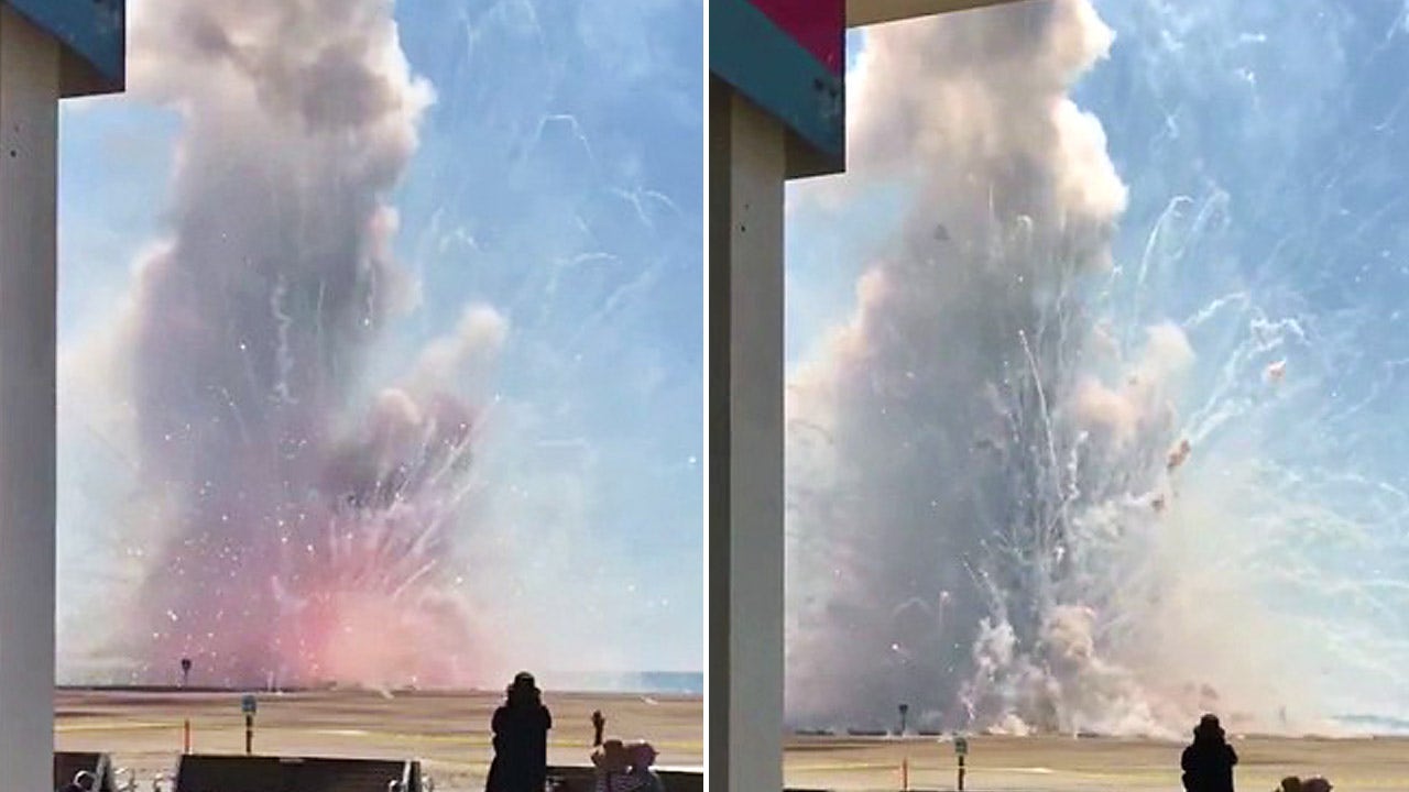 Video captures Ocean City, Maryland fireworks detonating in truck near