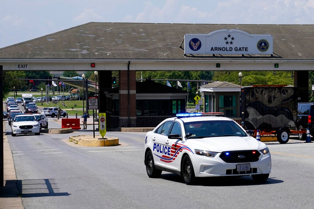DC military base issues 'safety advisory' after 'suspicious package' discovered
