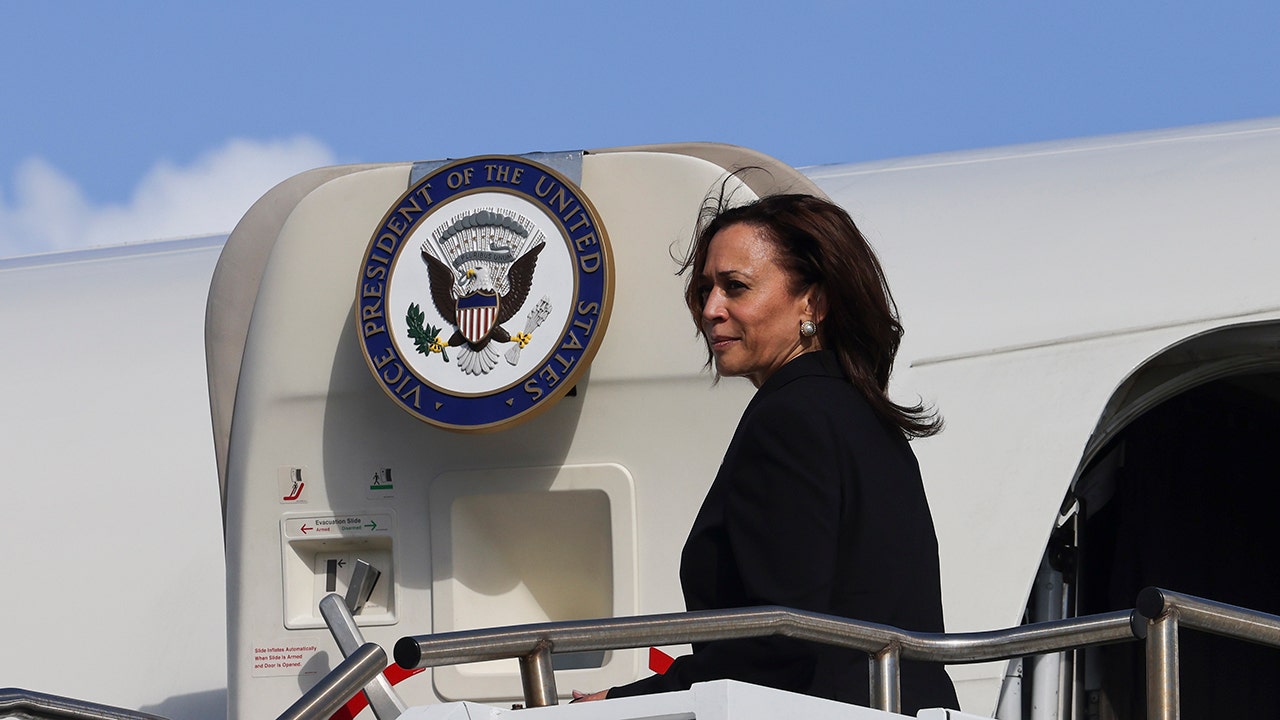 Kamala Harris stops at Pearl Harbor on way back from Asia -- but avoids press questions