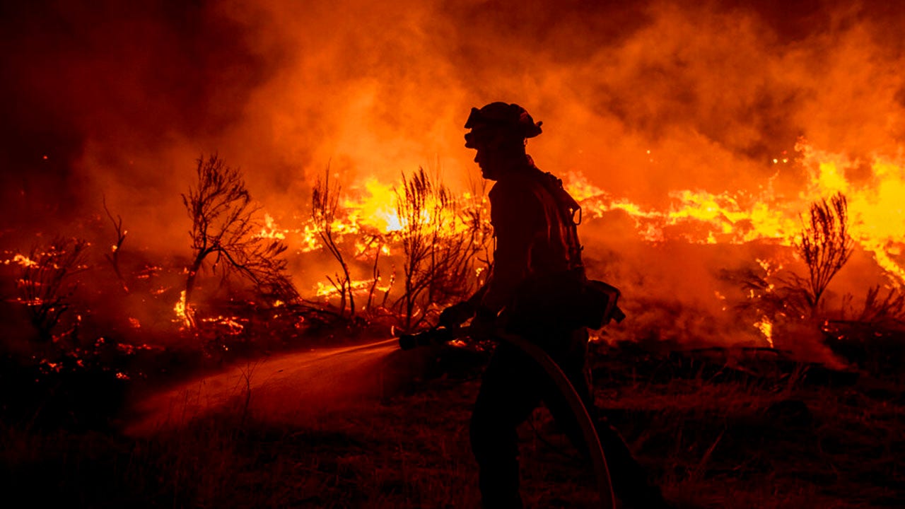 Nation's largest wildfire shifts toward California community due to gusty winds