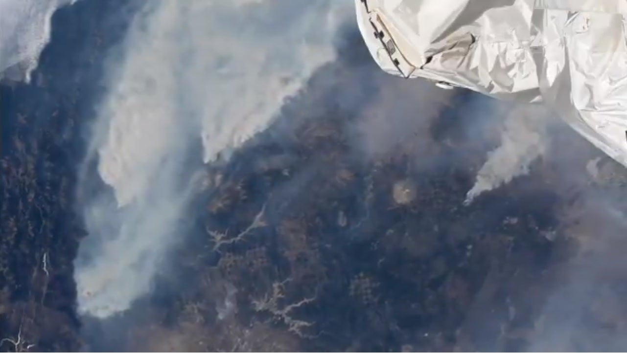 California wildfire smoke can be seen from space: Watch the video