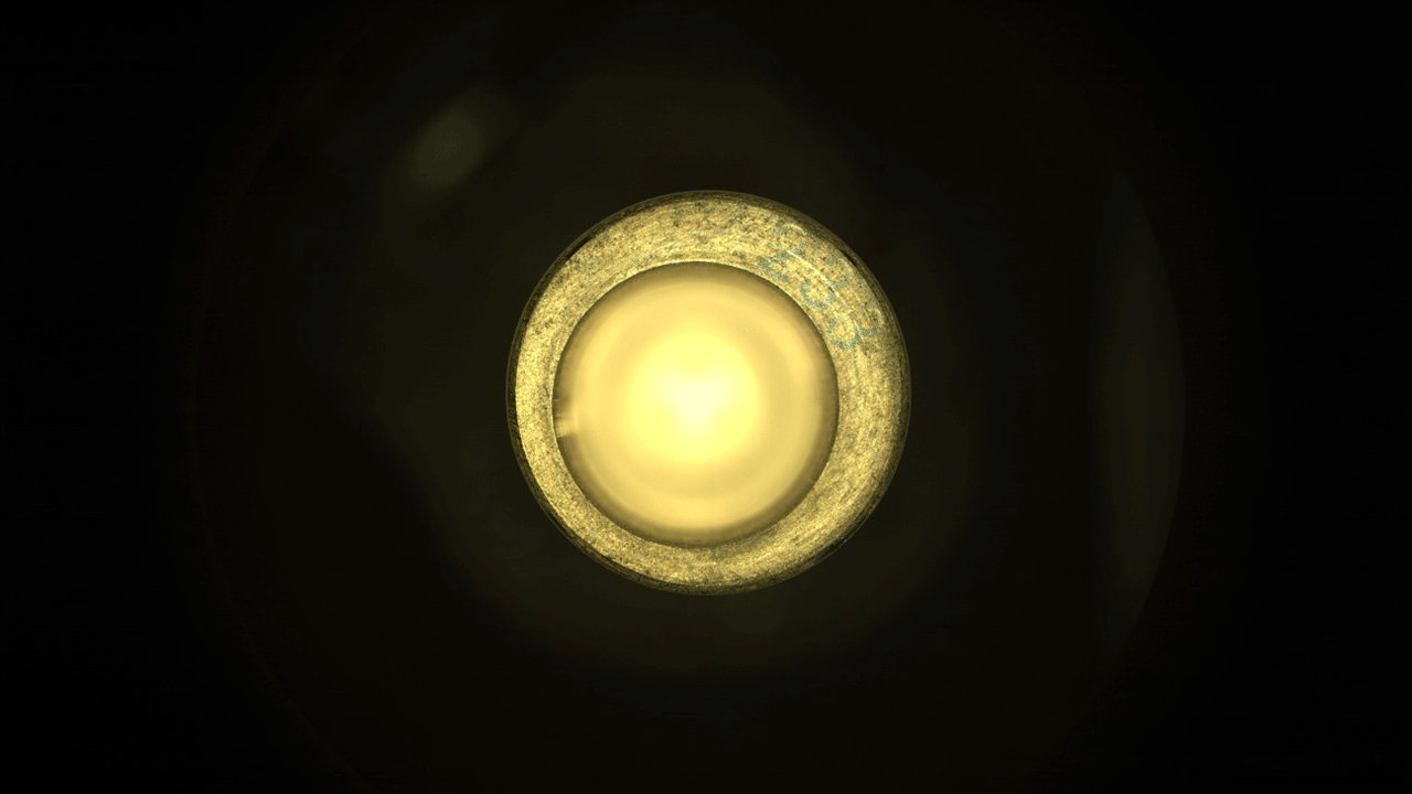 Tubo de muestra de perseverancia n. ° 233. Esta imagen, tomada por el rover Perseverance de la NASA el 6 de agosto, muestra que el tubo de muestra n. ° 233 está vacío.  Esto es parte de los datos enviados a la Tierra por Perseverance, que muestran que el astronauta no recogió ninguna roca marciana durante el primer intento de nuclear el espécimen. 