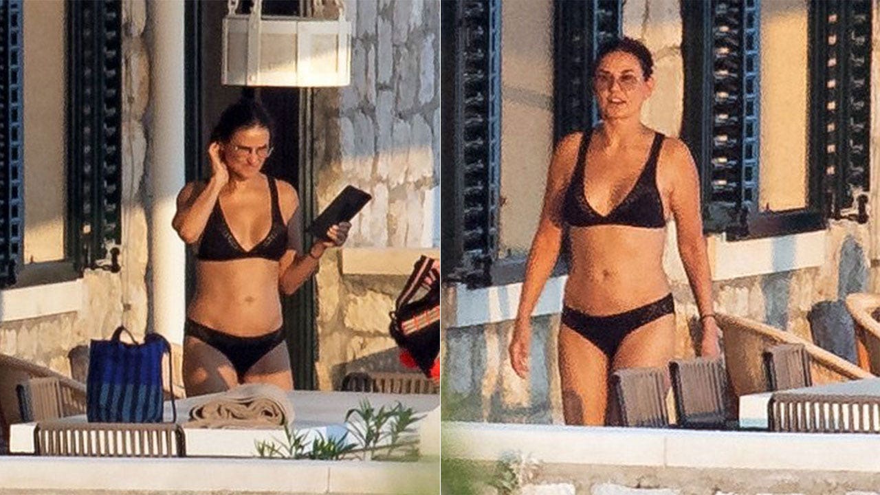 Demi Moore flaunts bikini bod in black two piece while vacationing