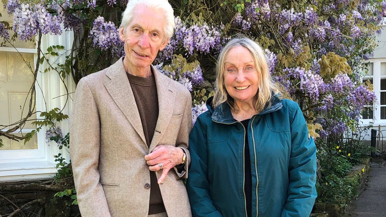 Charlie Watts poses with his wife of 57 years in final photo
