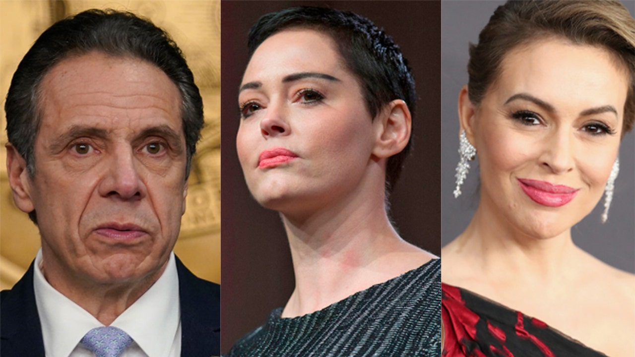 Rose McGowan tears into Alyssa Milano, Joe Biden, Time's Up CEO amid Cuomo scandal: 'Your time is up'