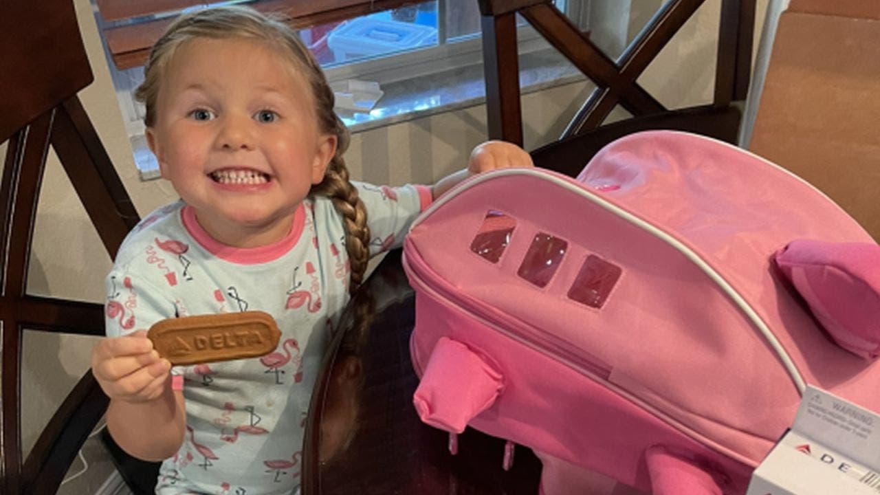 Delta Air Lines gifts care package to 3-year-old girl named Delta
