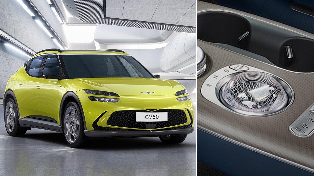 Electric Genesis GV60 debuts with bizarre 'crystal sphere' gearshift