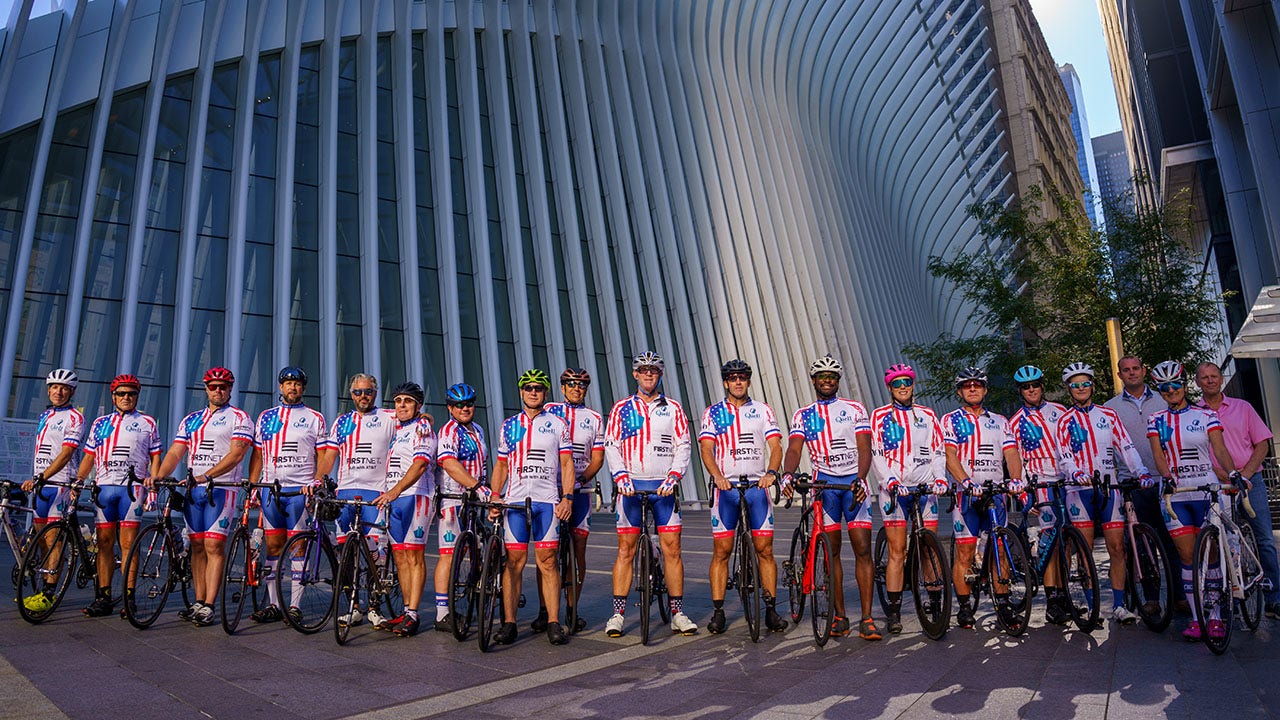 9/11 first responders cycling from New York to Virginia for suicide prevention
