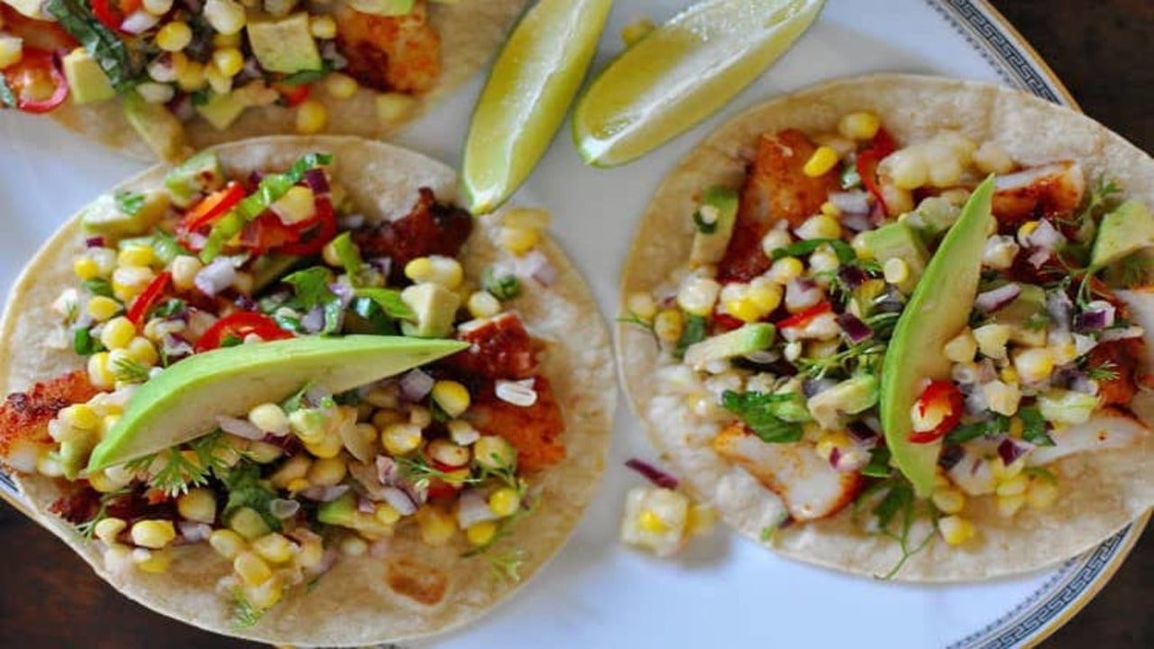 Grilled fish tacos with sweet corn salsa: Try the recipe