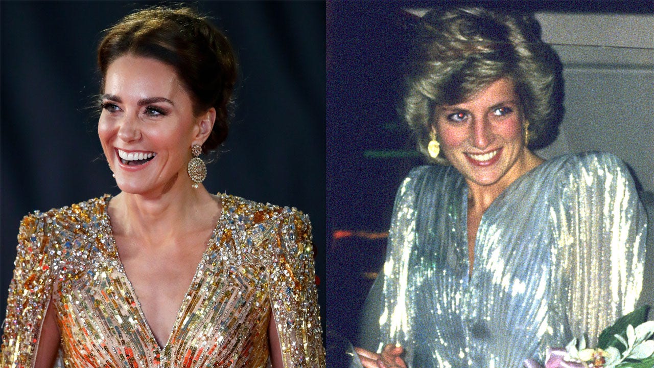 How Kate Middleton's 'No Time to Die' premiere dress paid homage to Princess Diana