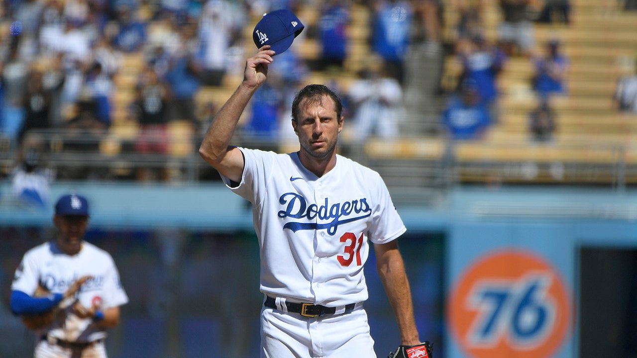 Dodgers' Max Scherzer's first career save puts lid on NLDS thriller