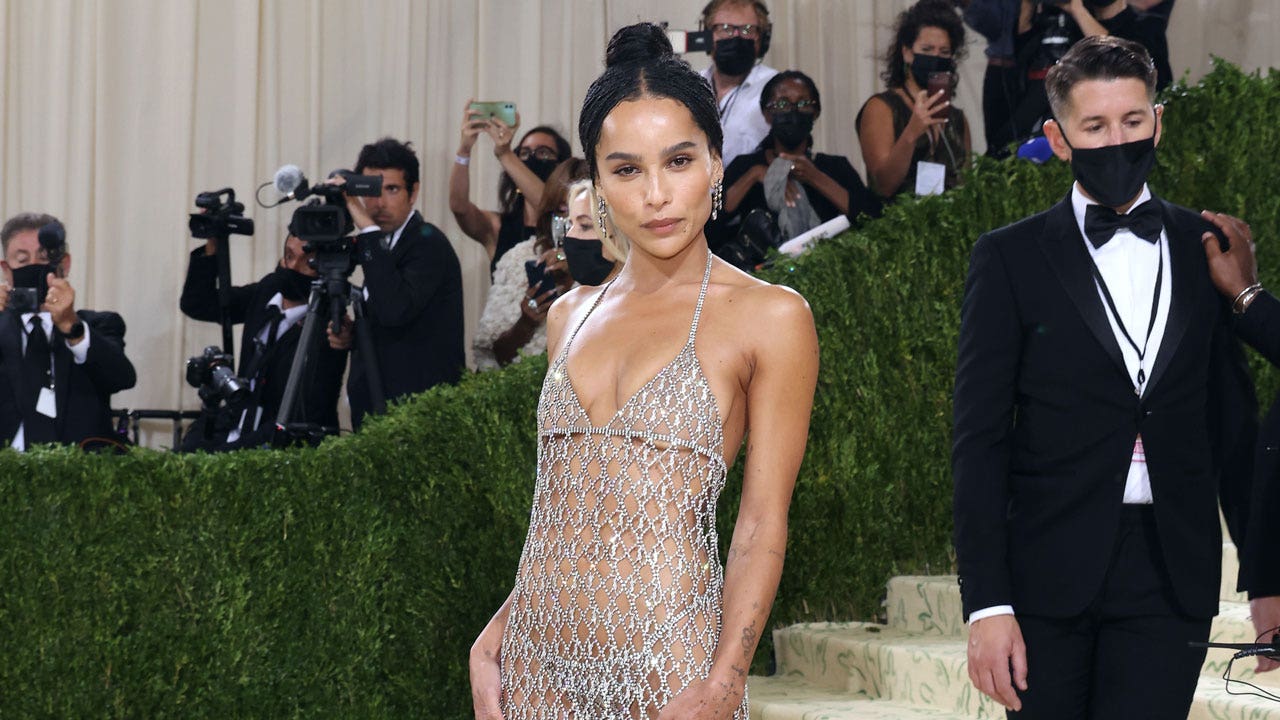 Zoë Kravitz responds after social media user comments on star's 'practically naked' look at the 2021 Met Gala
