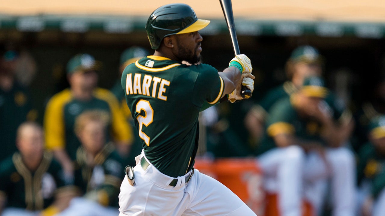 Marte walk-off sends A's to victory over Houston Astros; Andrus injured