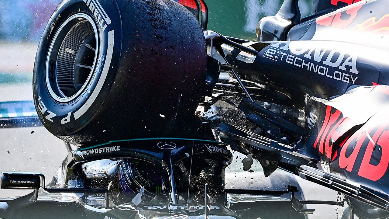 'Halo' saves Formula One star Lewis Hamilton from being crushed in crash