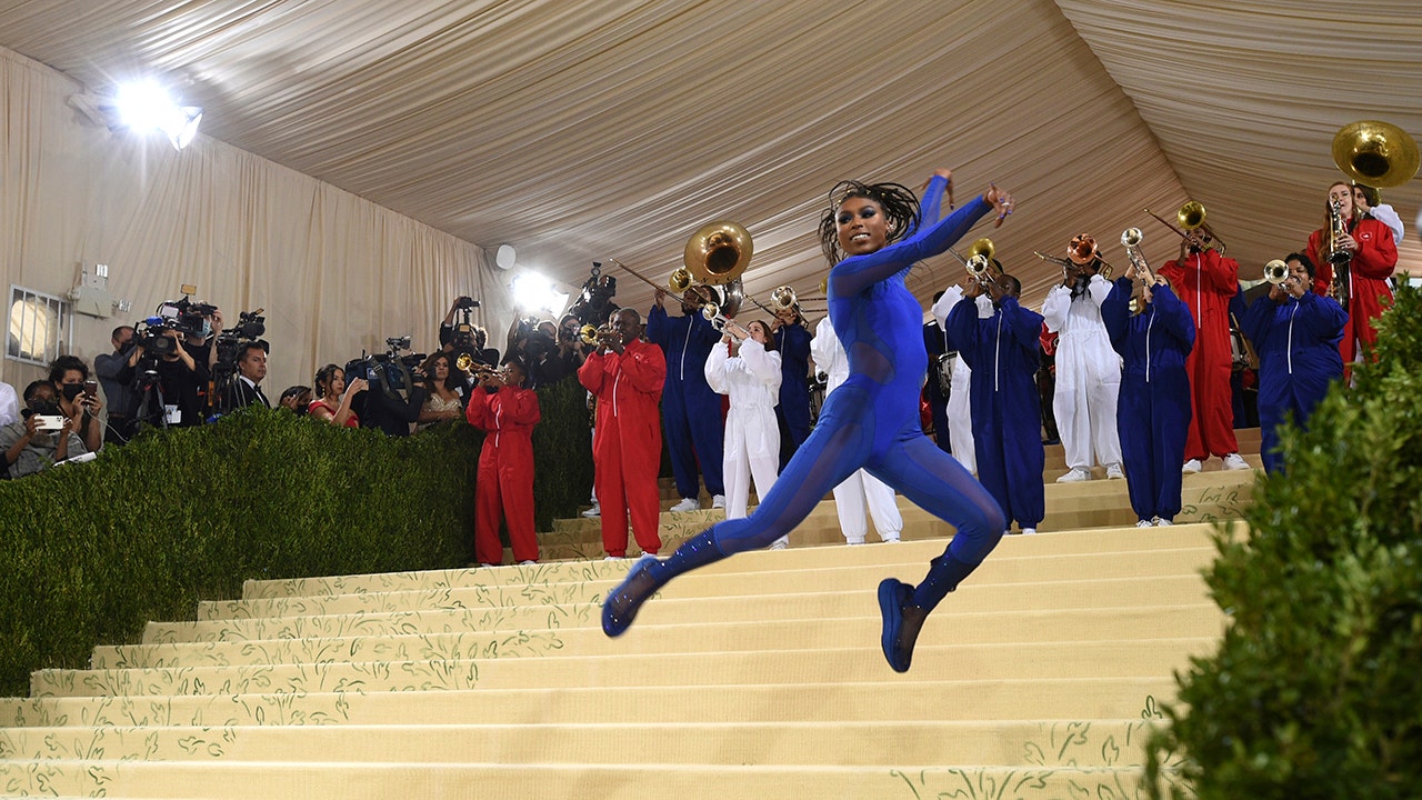 The Met Gala 2021 kicks off with marching band and sparkly looks