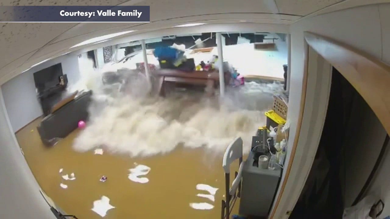 SEE IT: Ida floodwaters burst through New Jersey basement