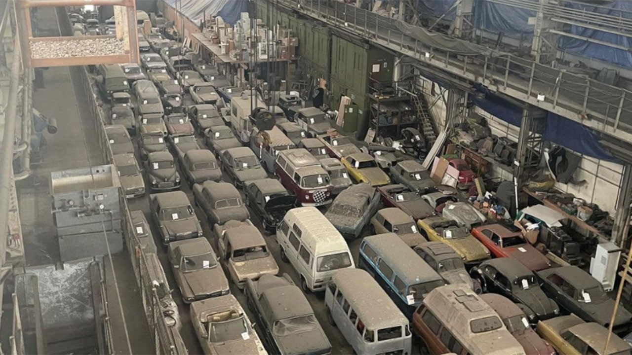 Massive hoard of over 170 classic cars unearthed in London warehouse