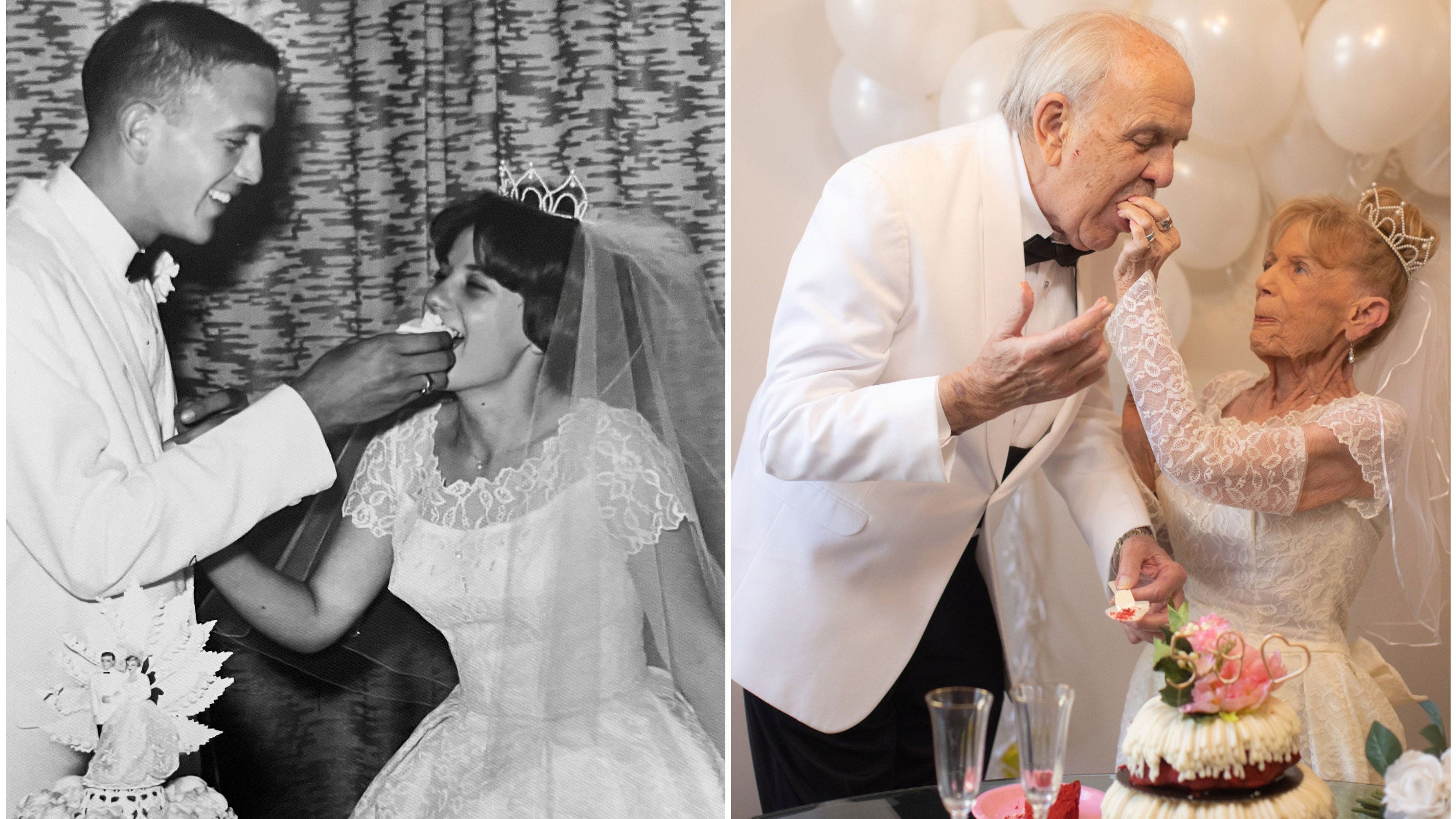 Woman wears original wedding dress for 59th anniversary photo shoot: ‘It fit like a glove’