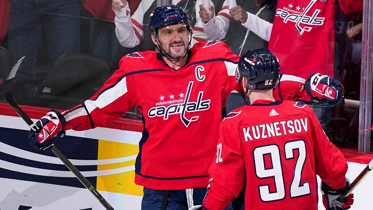 ovechkin scores twice capitals beat rangers 5 1 in opener fox news