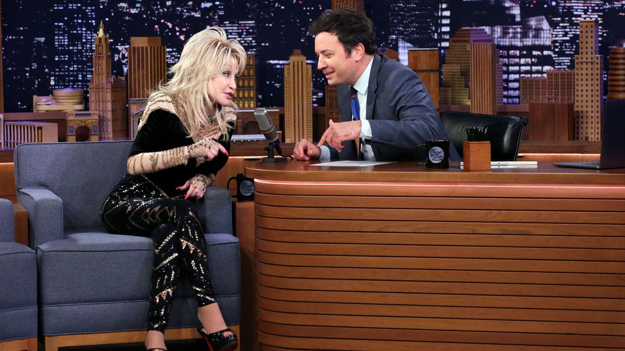 Dolly Parton admits she has a crush on Jimmy Fallon: 'We get along so good'