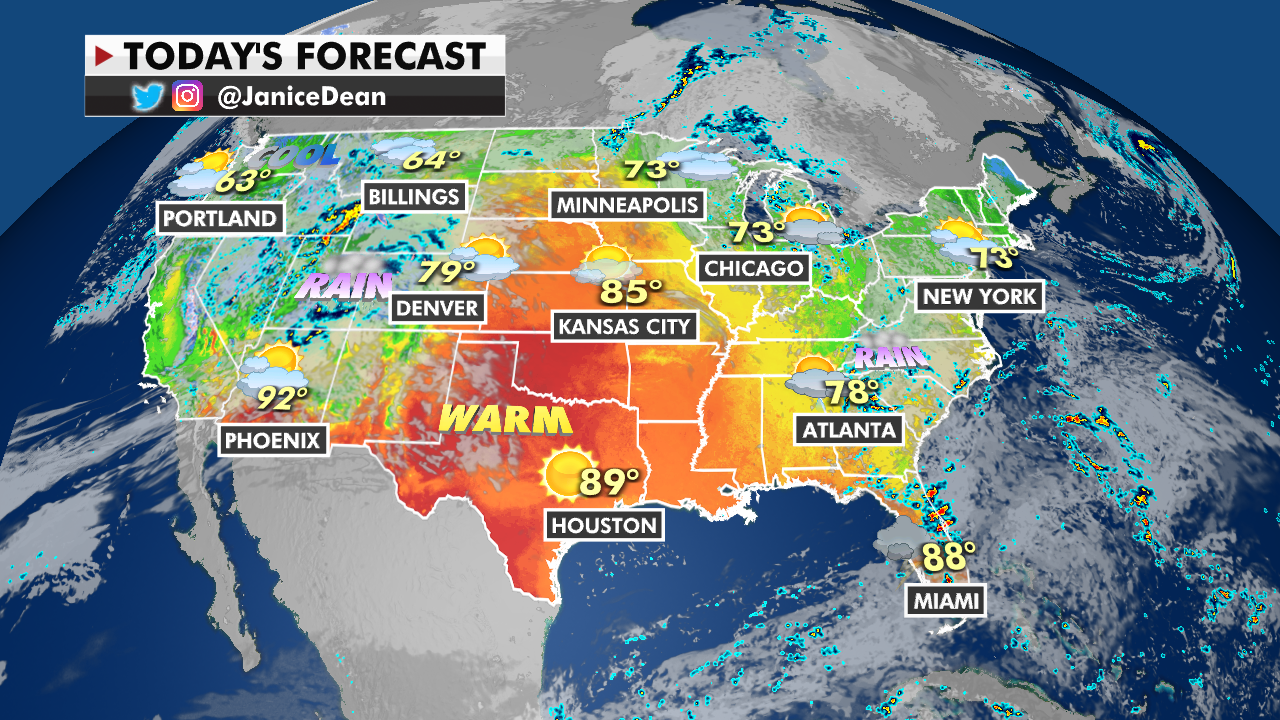 Showers, thunderstorms forecast over Southeast ahead of West's early ...