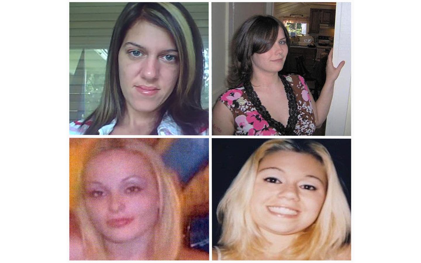 Split image showing the Gilgo Four victims