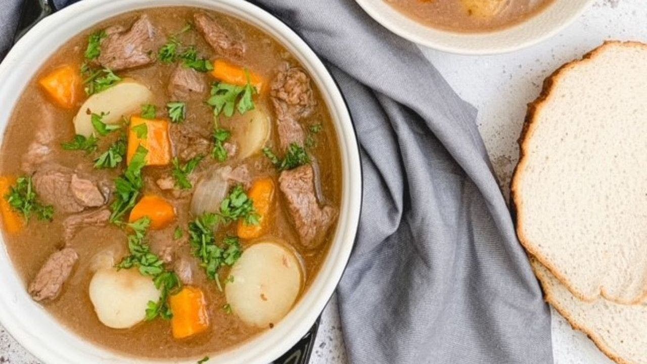 This beef stew only takes 10 minutes of prep time: Try the recipe