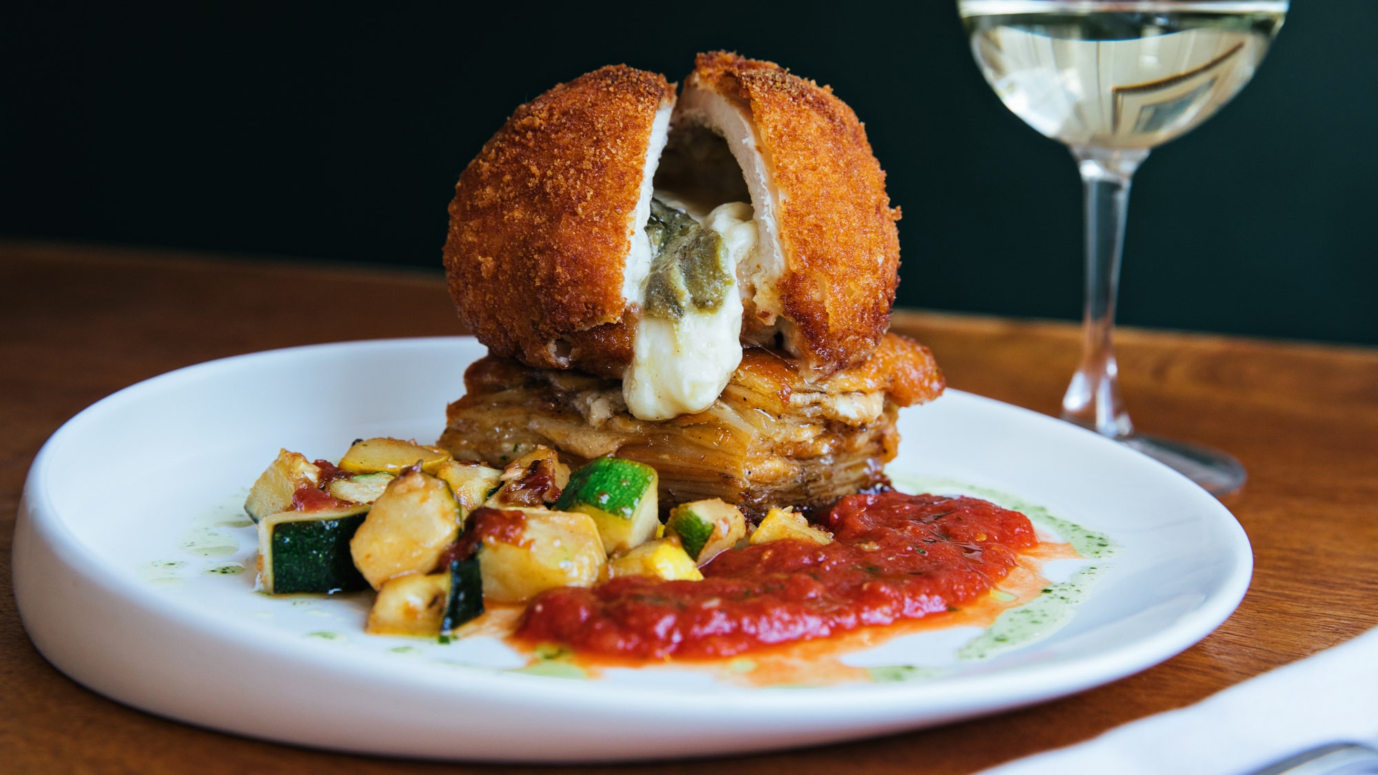 Gooey mozzarella and poblano pepper fried chicken: Try the recipe