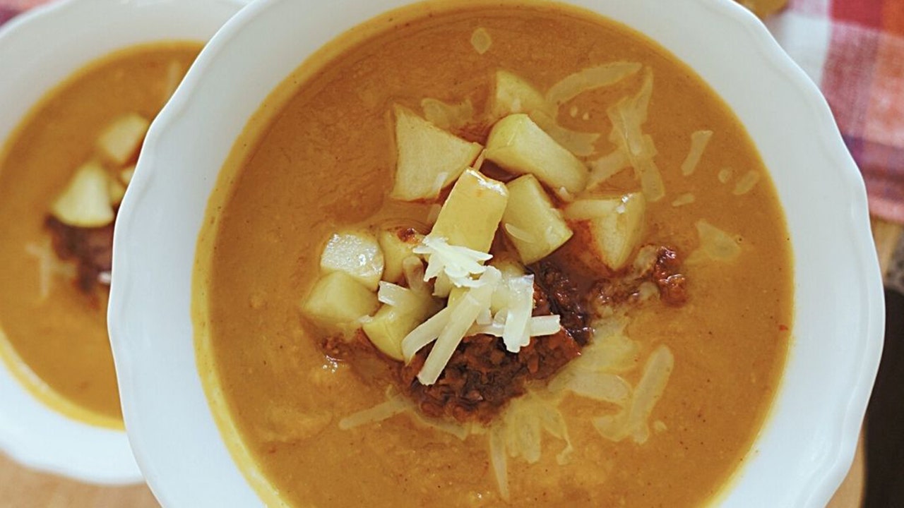 Spiced pumpkin and chorizo soup-chili hybrid recipe is 'the perfect fall dish'