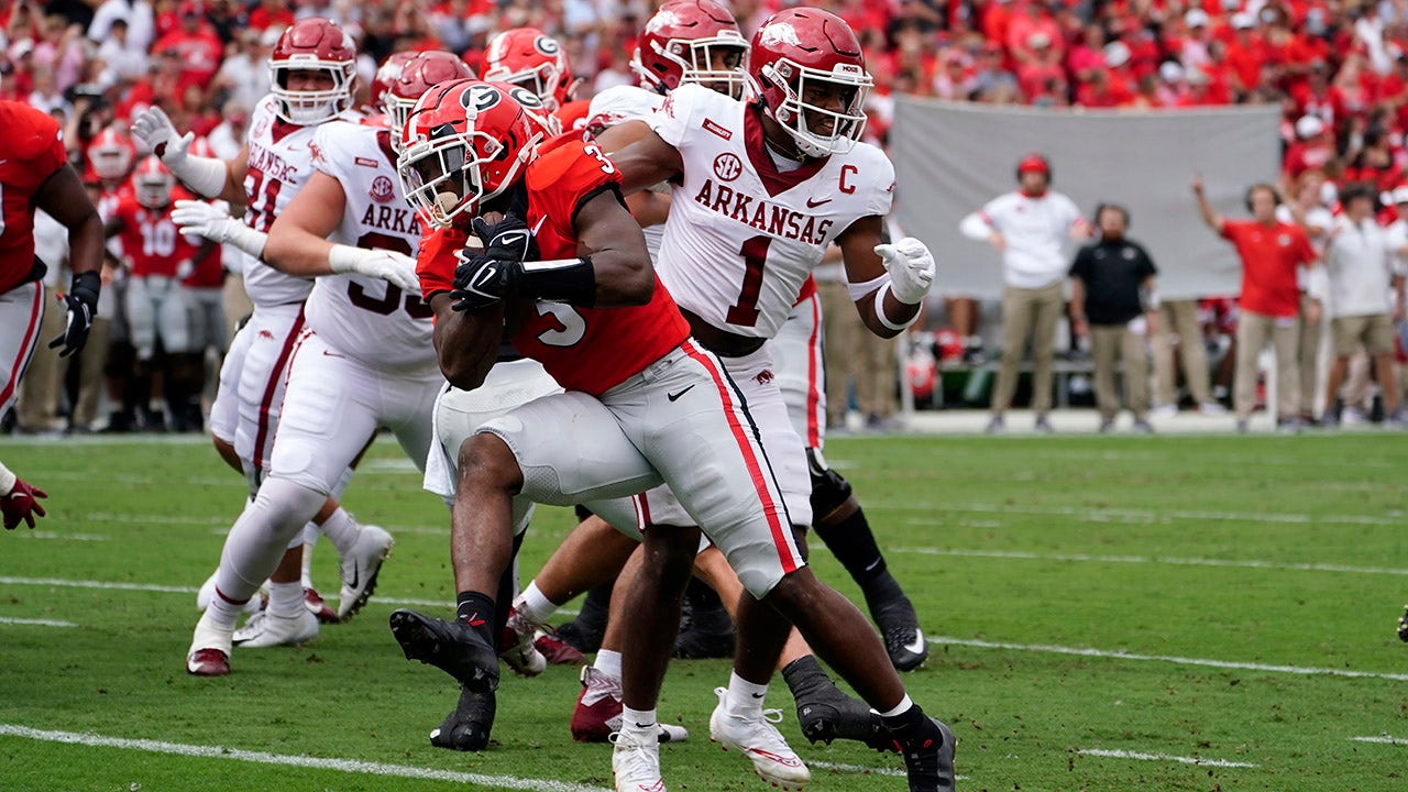 Zamir White No. 2 Georgia No. 8 Arkansas 