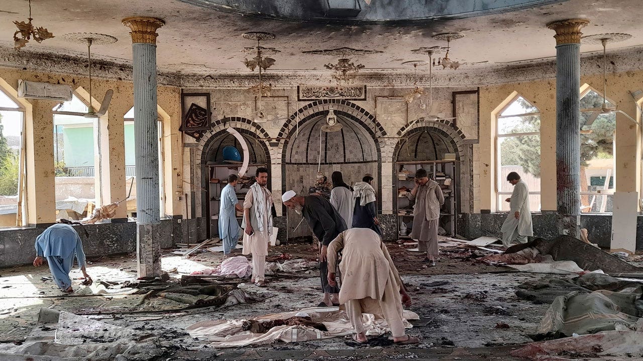 Bomb hits mosque in Afghanistan, wounds at least 15