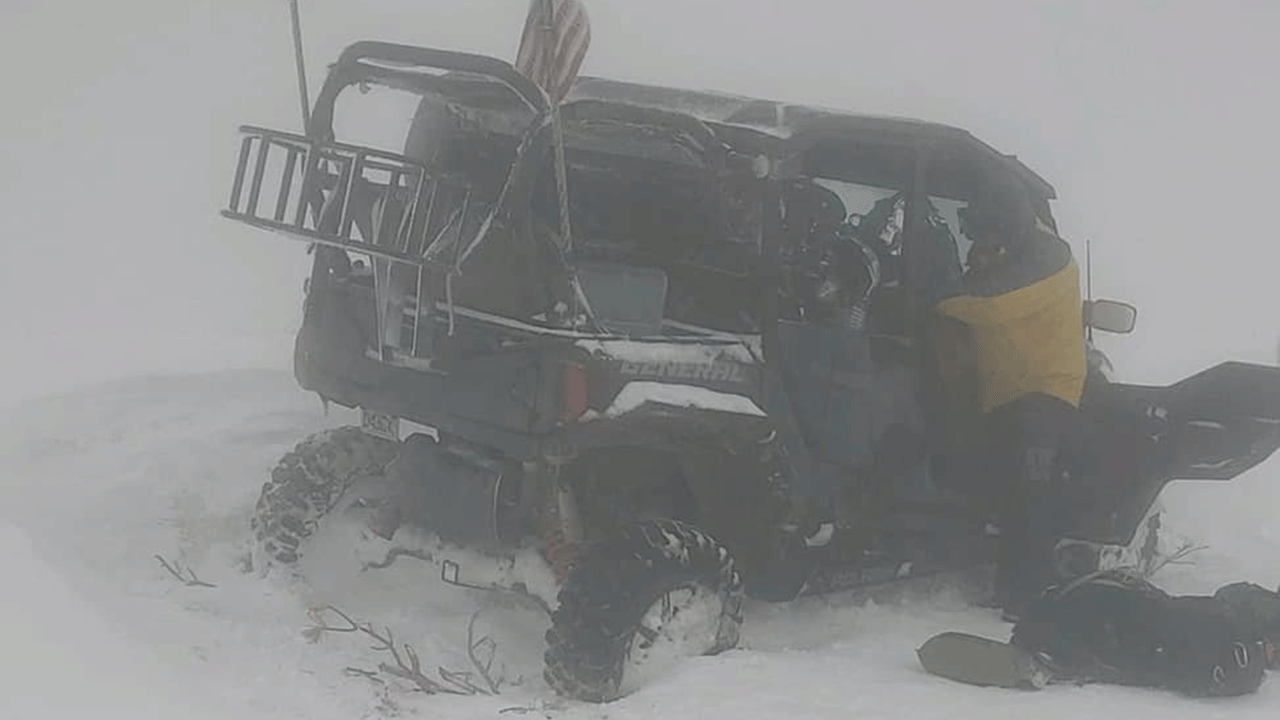 Search and Rescue volunteers and other first responders retrieved 87 runners from extreme weather conditions near Farmington Canyon. (Davis County Sheriff's Office)