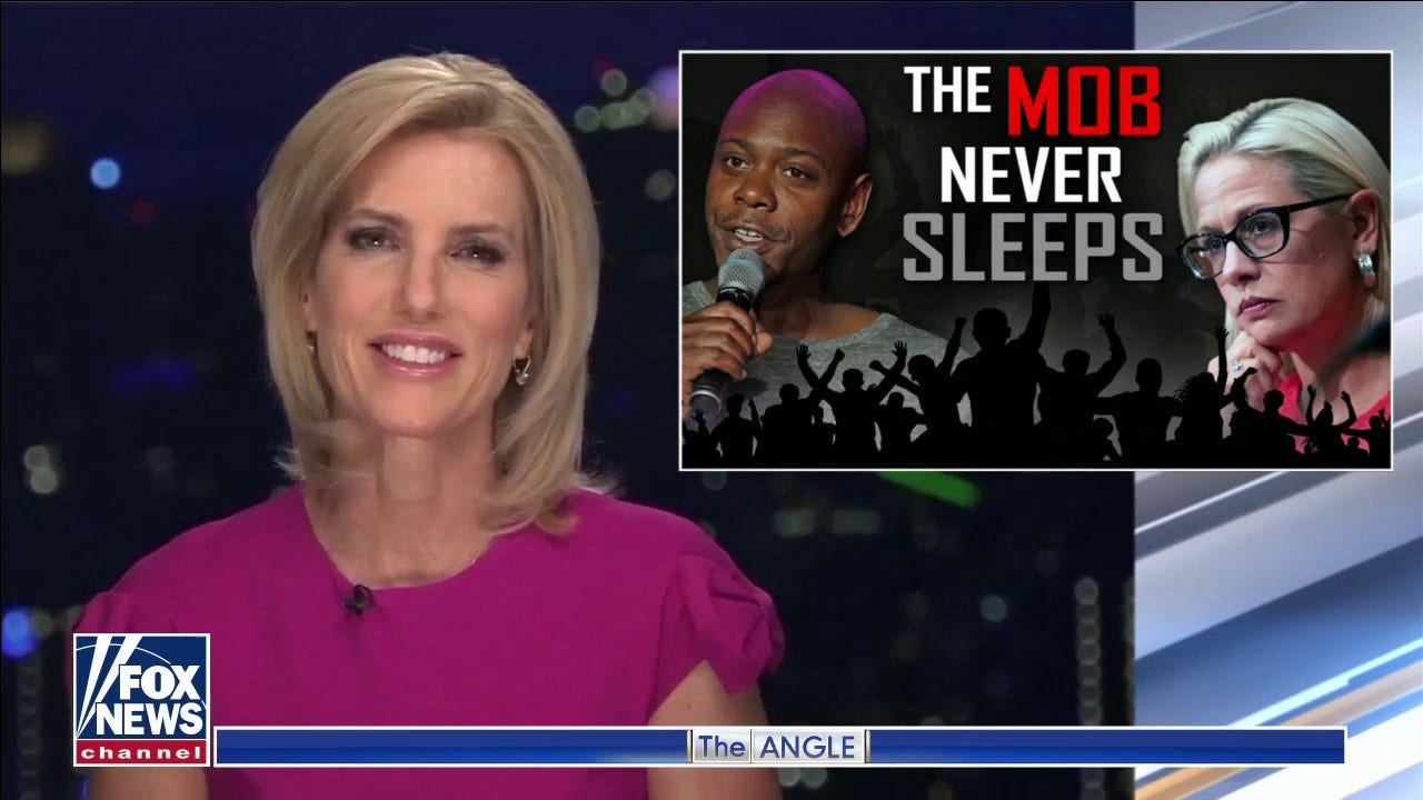 Ingraham: Left-wing Democrats turn on Dave Chappelle, Sen. Sinema because 'the mob never sleeps'