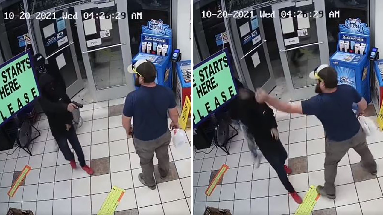 Marine Corps vet disarms gun-wielding robbery suspect at Arizona gas station, video shows