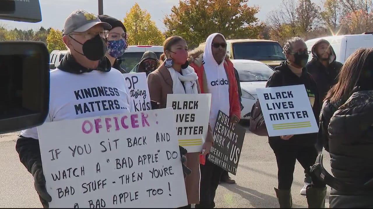 10-year-old held at gunpoint and handcuffed by police leads to protest in Detroit