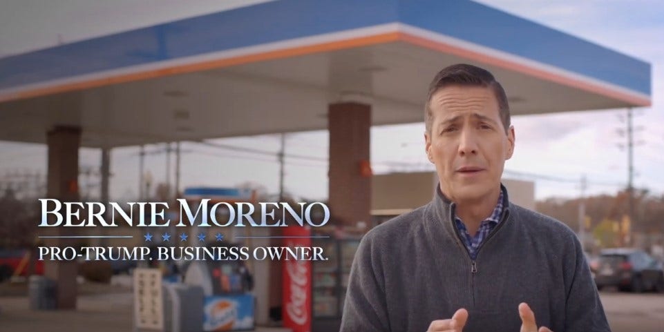 Ohio GOP Senate candidate Moreno compares President Biden to Jimmy Carter in massive ad blitz