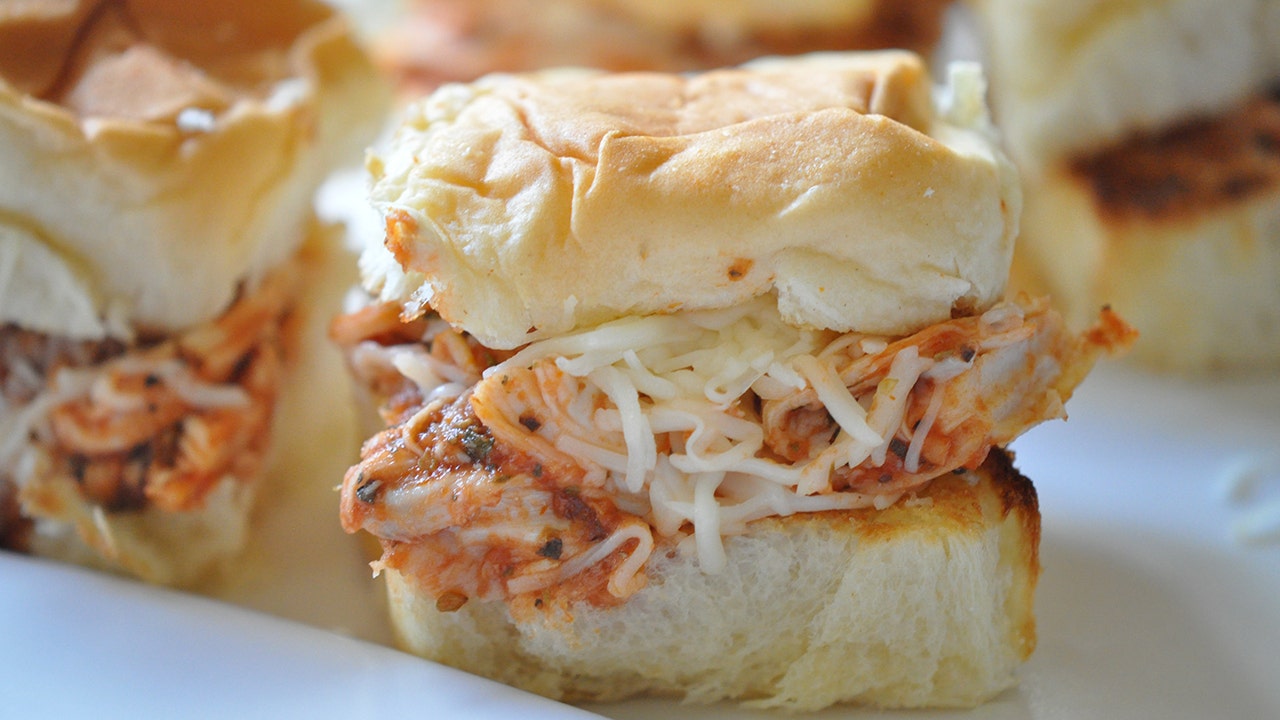 The easiest chicken parmesan sliders for game day