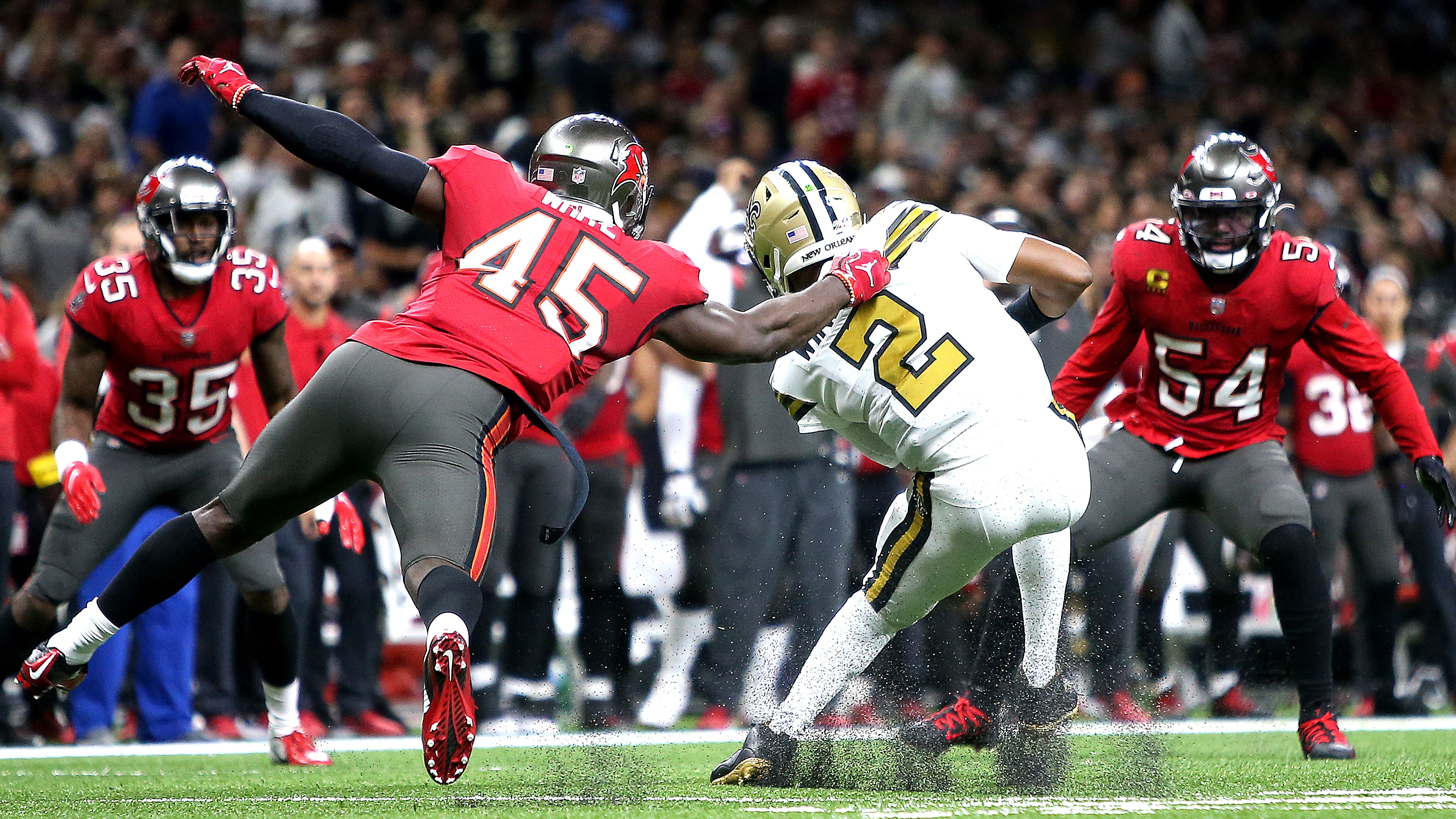 Bucs' Devin White fined over $25,000 for penalties vs Saints, including  season-ending tackle on Jameis Winston