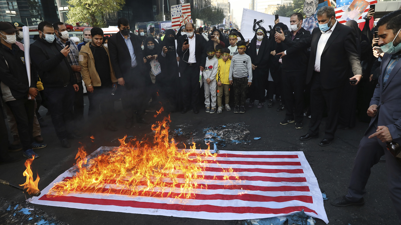 Iranians mark anniversary of 1979 US embassy takeover by chanting ‘Death to America’