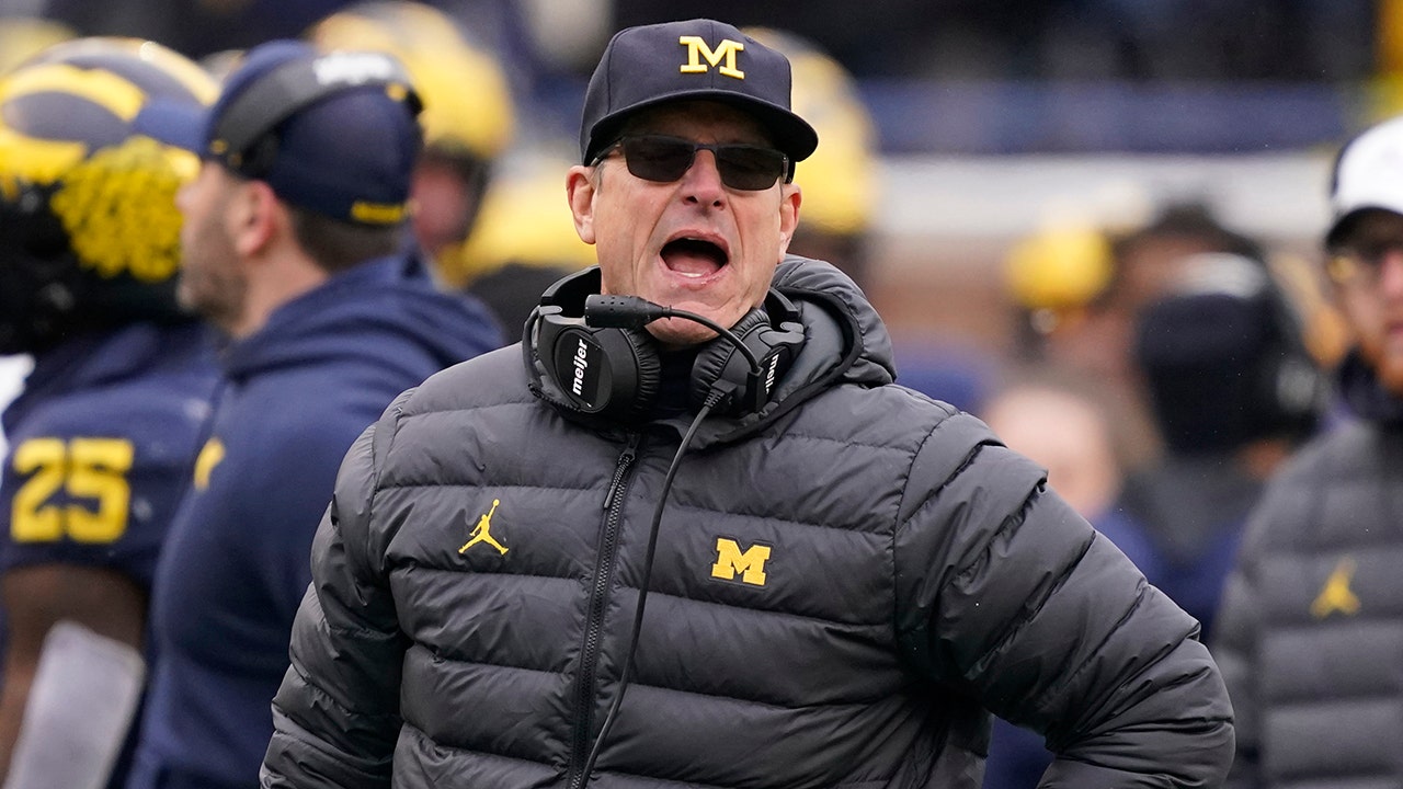 michigan s jim harbaugh appears to take subtle shot at ohio state s ryan day after win fox news