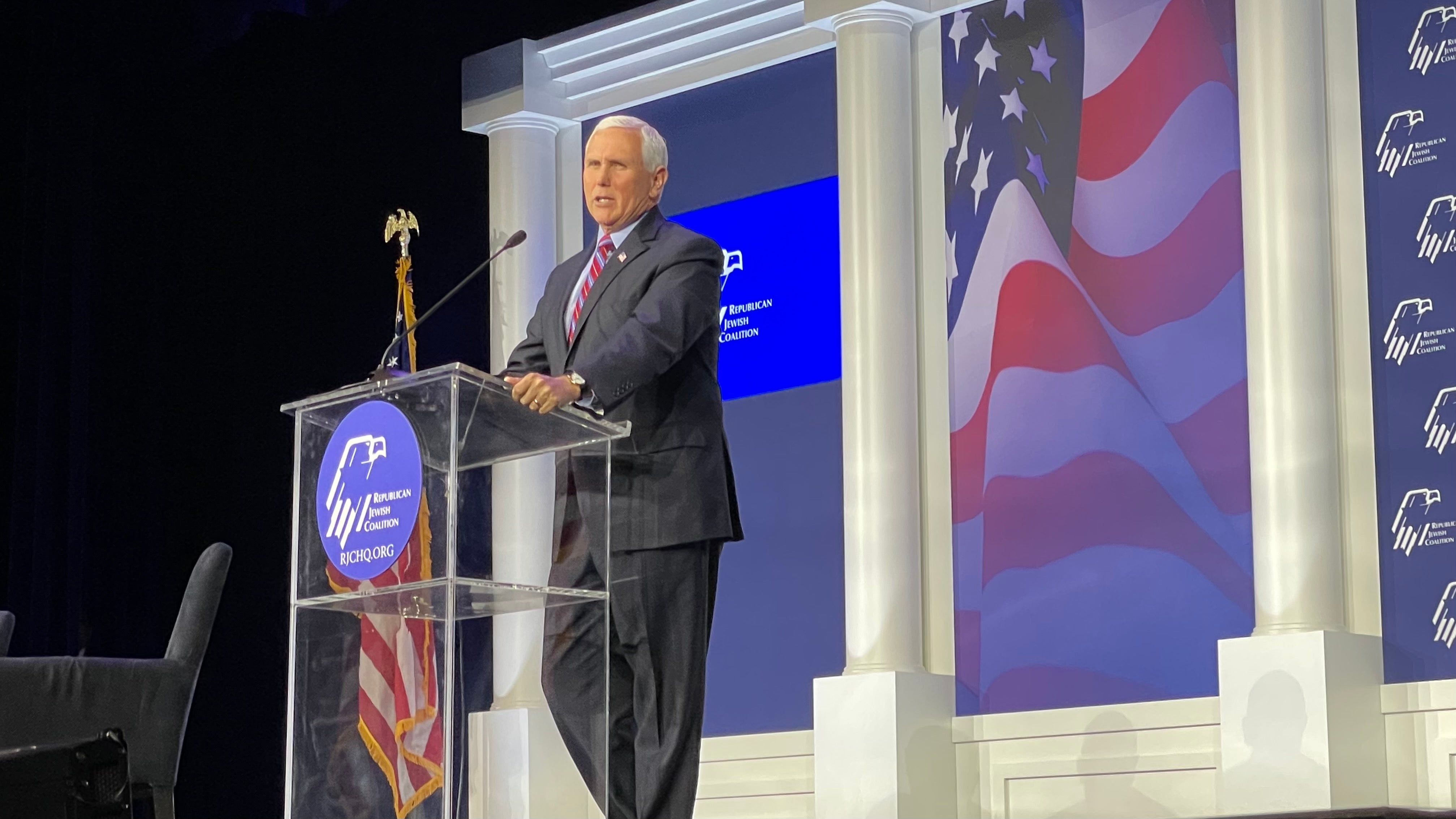 Biden has 'turned his back on Israel,' Mike Pence tells Republican Jewish Coalition