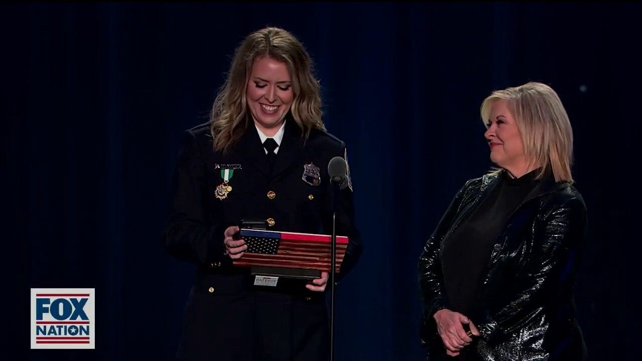 Patriots Awards honors DC police officer Taylor Brandt with 'Back the Blue' award