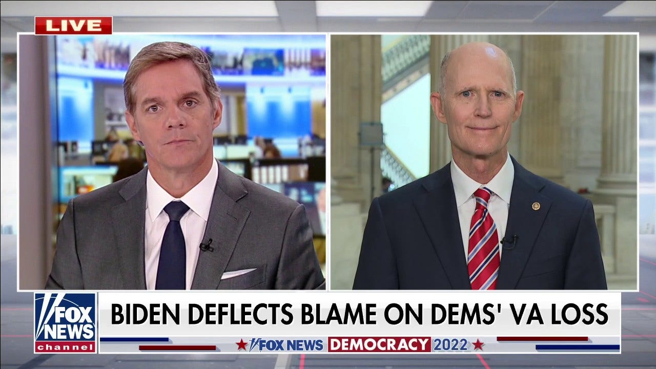 Sen. Rick Scott: Democrats 'doubling down' on policies, won't improve after Virginia loss | Fox News